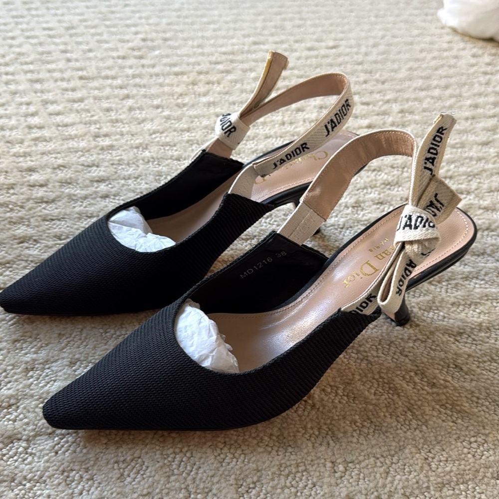 Christian Dior j’adior kitten heel pumps